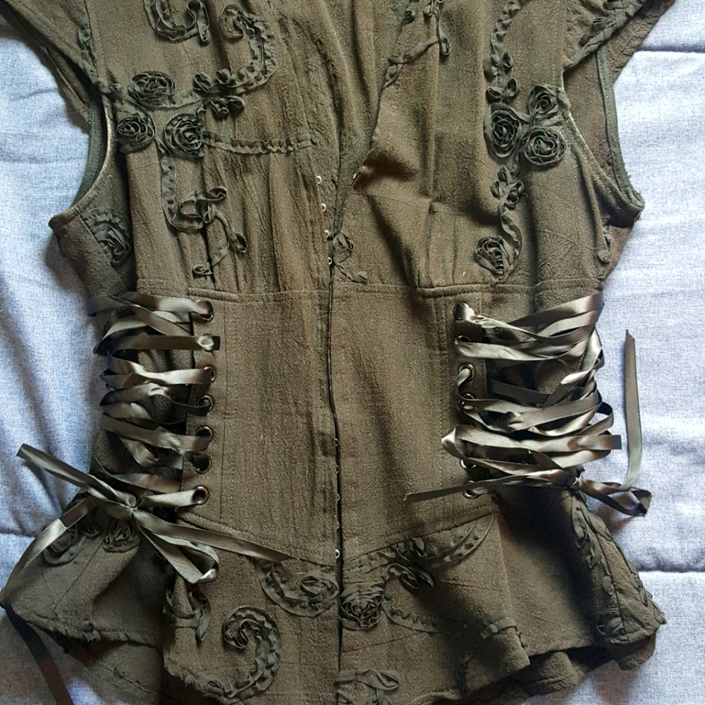 Jet Black Goth Top
